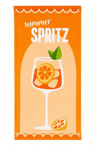 Summer spritz beach towel - spritz,