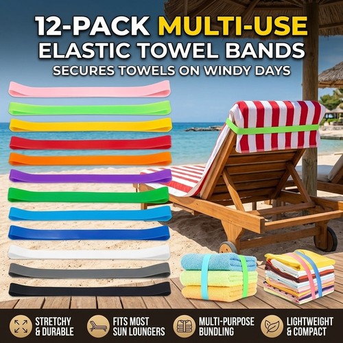 Towel straps beach sunbed - towel,