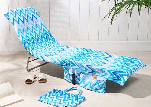 Sun lounger towel - towel, pockets