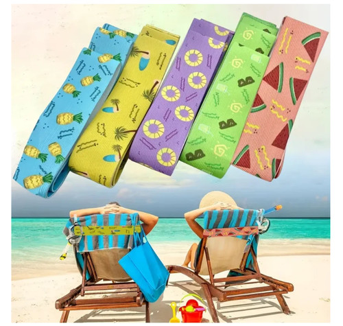 Sunbed strap towel fixed - 5x,