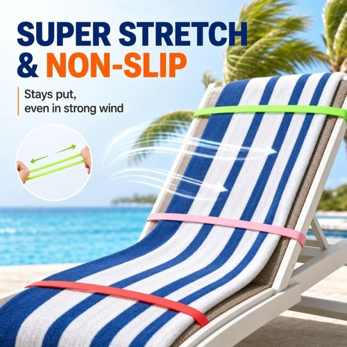 Sunbed strap towel fixed - 5x,