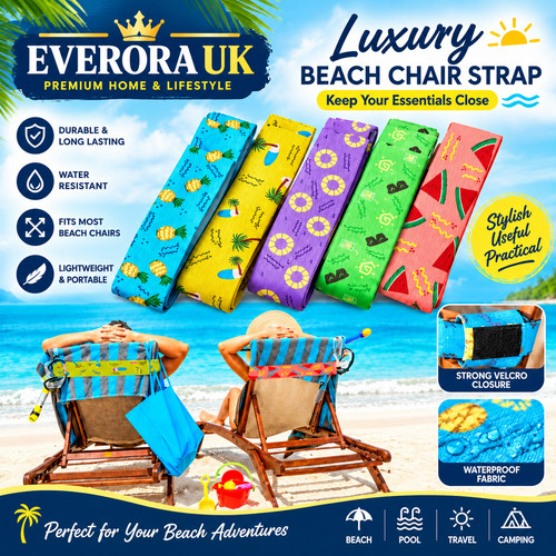 Sunbed strap towel - 5x,