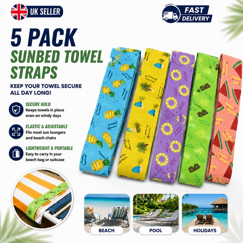 Sunbed strap towel - , bands