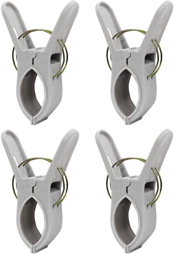 Sunbed towel clips grey clamps - sunbed,