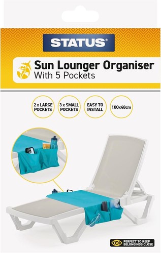 Sun lounger organiser towel - lounger,