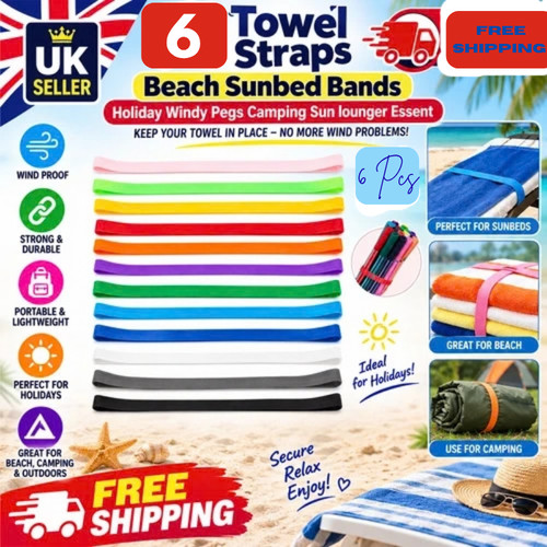 Towel straps beach sunbed - straps,