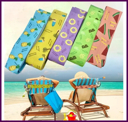 Sunbed strap towel - 5x,