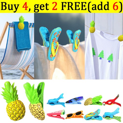 Beach towel clips sun lounger - beach,